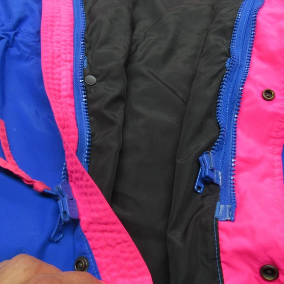 Columbia Jacket Mens XL Blue Pink Pockets Full Zip Waterproof 3in1 Shell Outdoor - Picture 12 of 16
